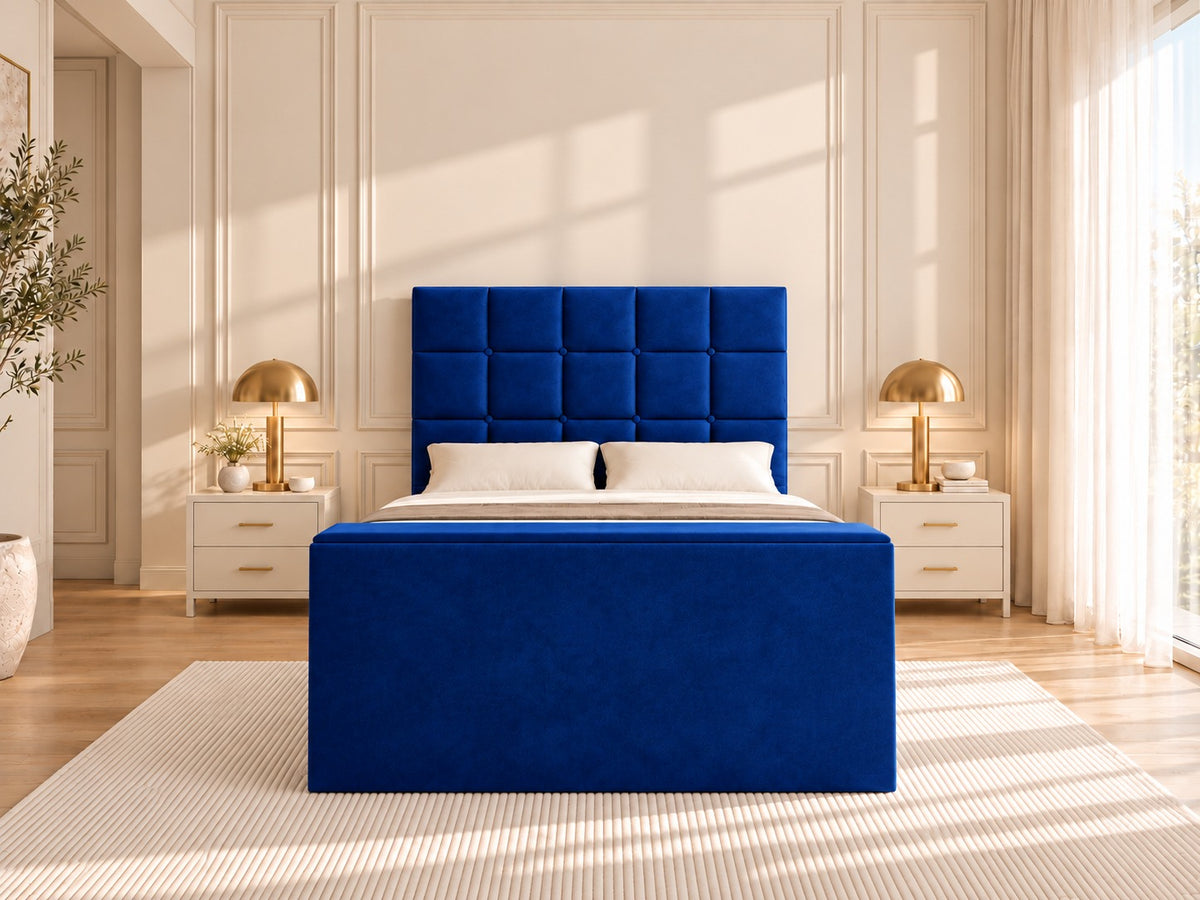 Cubica Upholstered TV Bed Frame