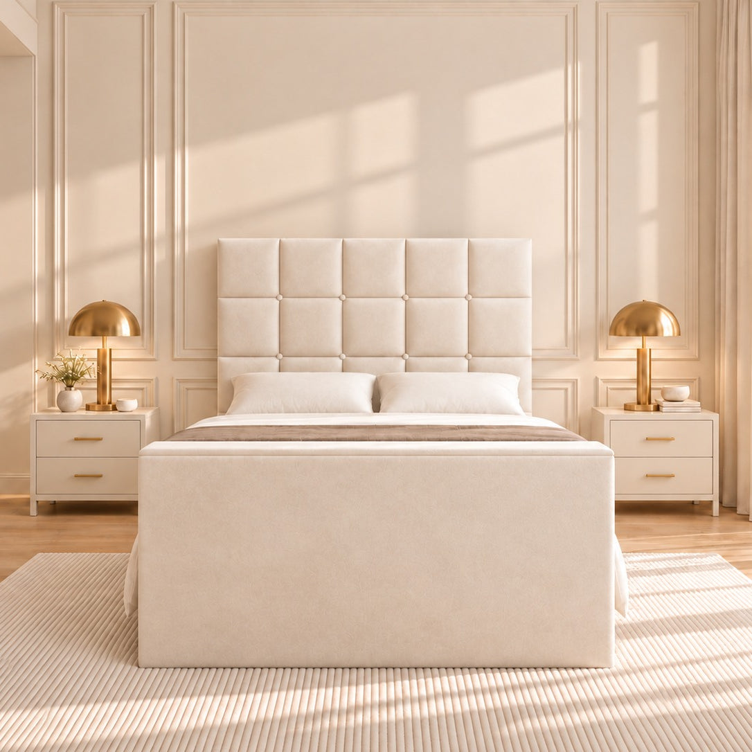 Cubica Upholstered TV Bed Frame