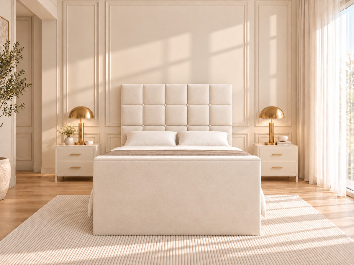 Cubica Upholstered TV Bed Frame