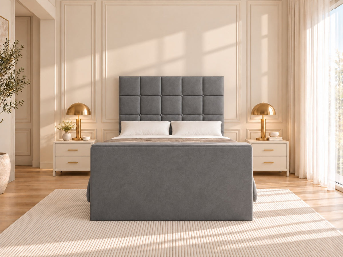 Cubica Upholstered TV Bed Frame