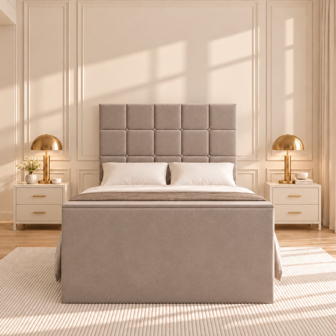 Cubica Upholstered TV Bed Frame