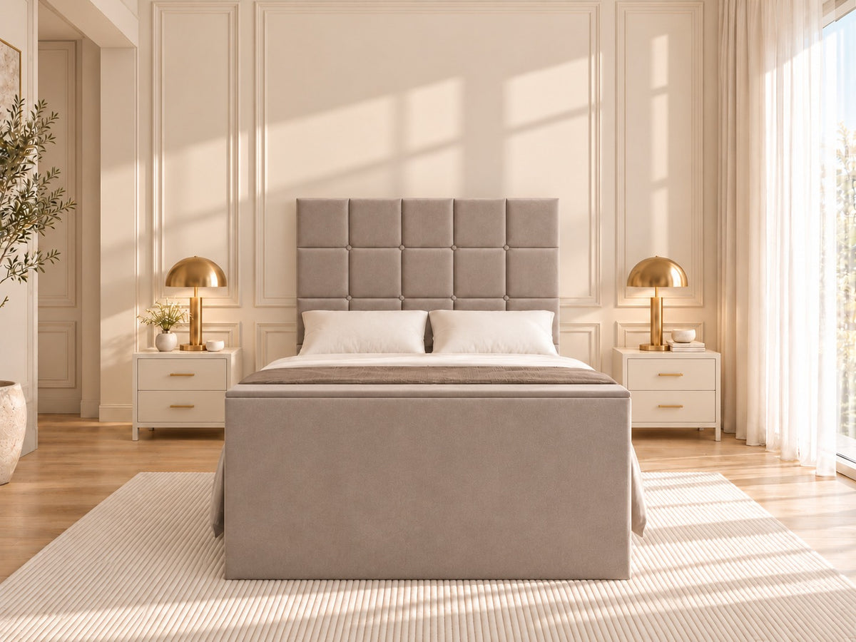 Cubica Upholstered TV Bed Frame