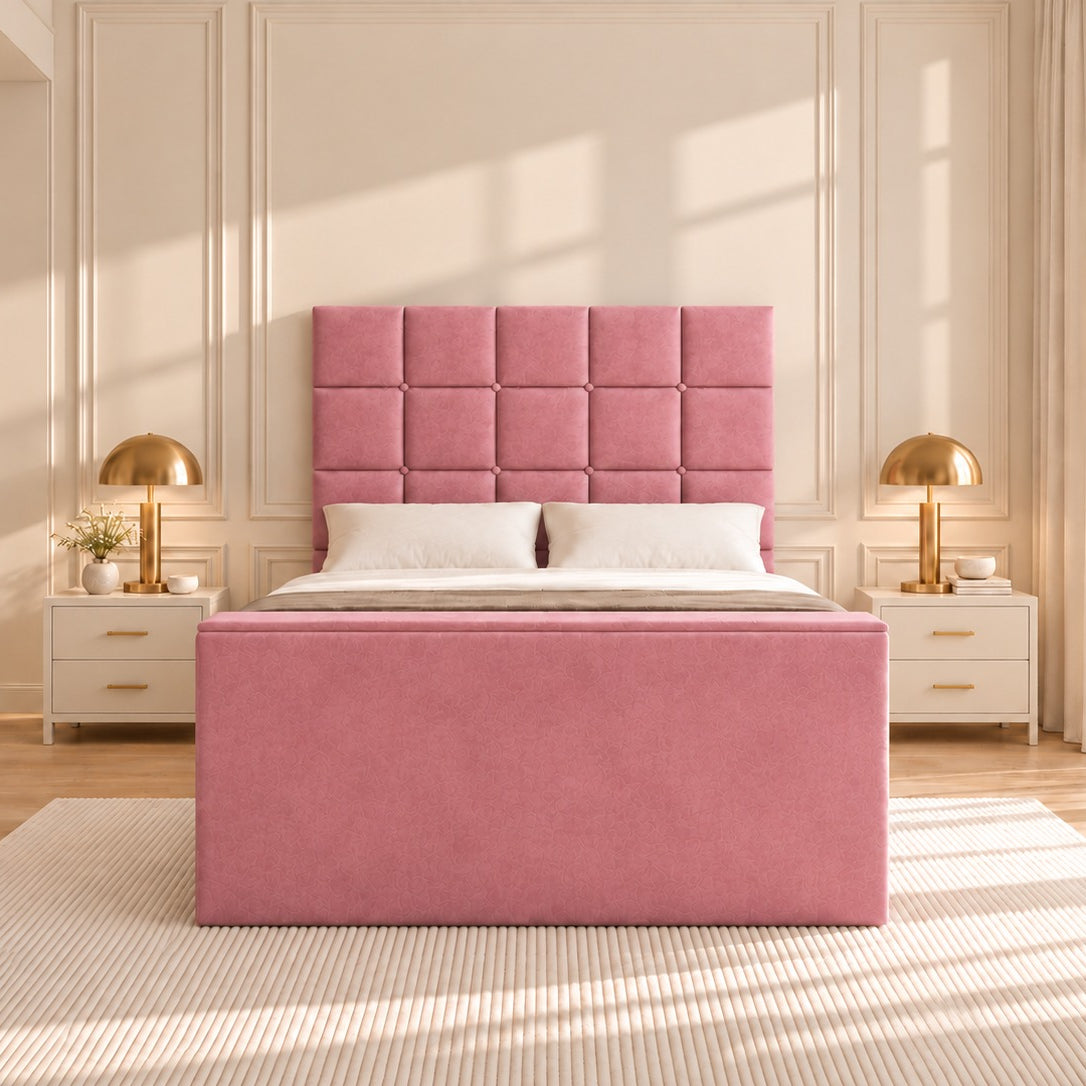Cubica Upholstered TV Bed Frame