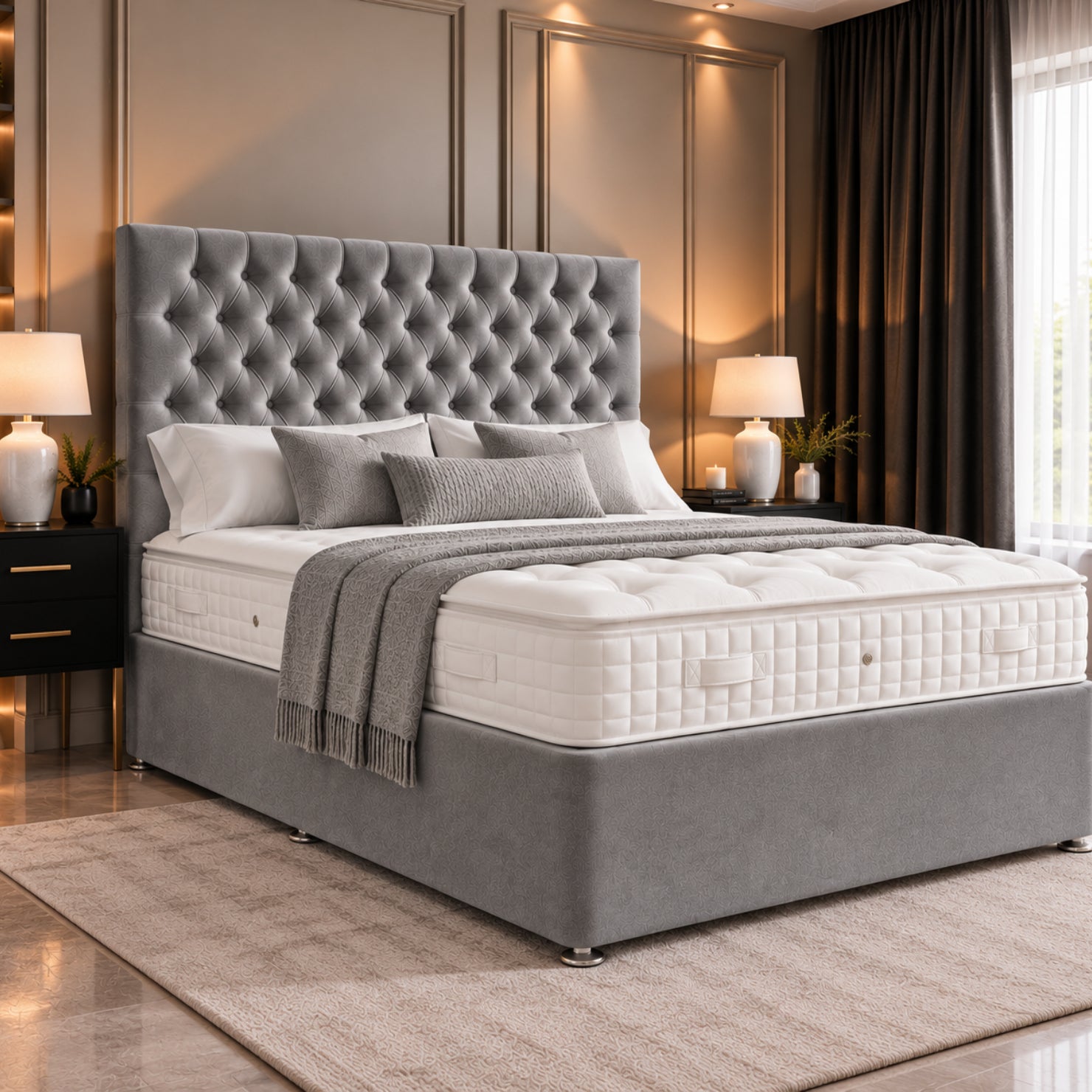 Elegant Chesterfield Divan Bed