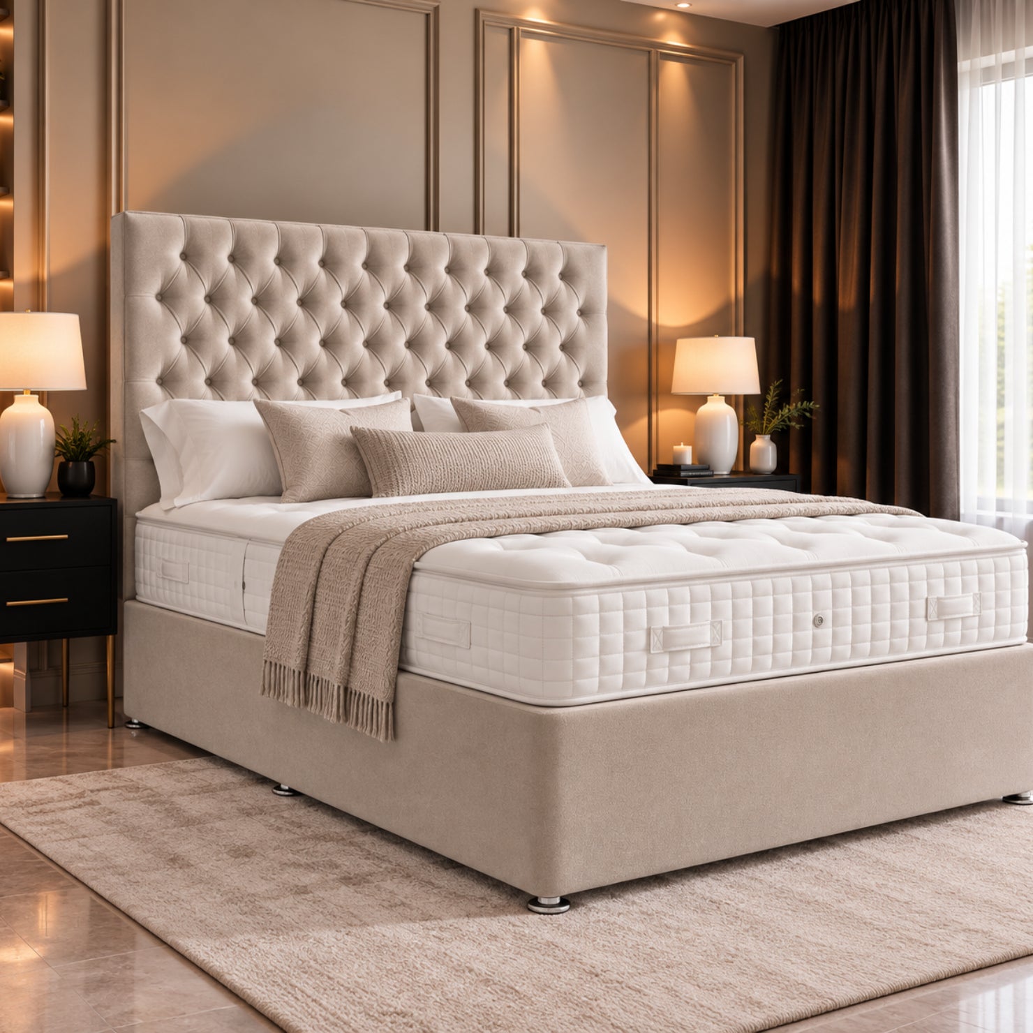 Elegant Chesterfield Divan Bed