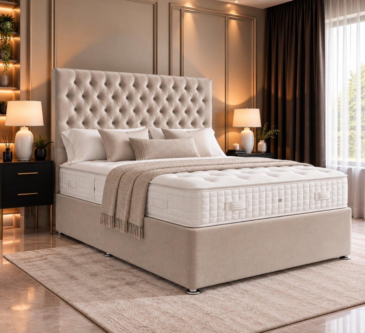 Elegant Chesterfield Divan Bed