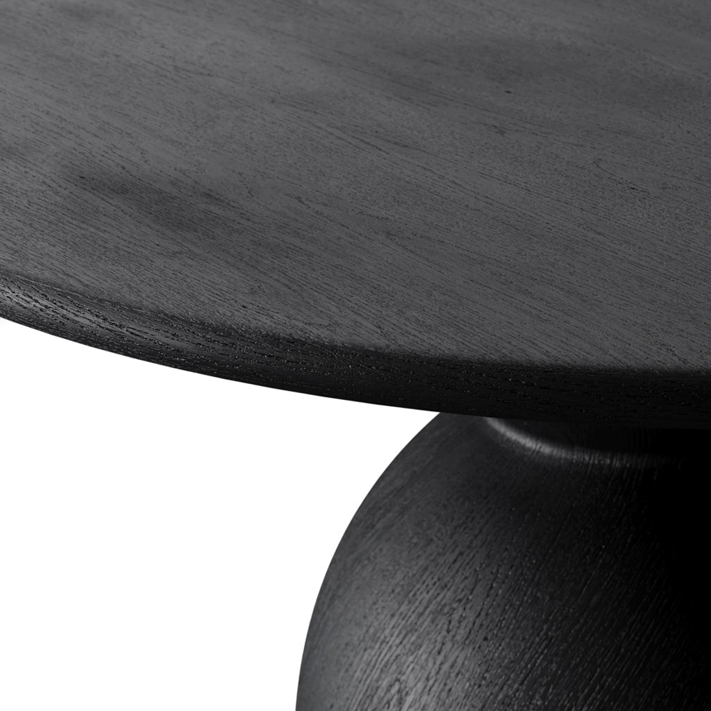 Gaia Black Dining Table – Contemporary Round Dining Table