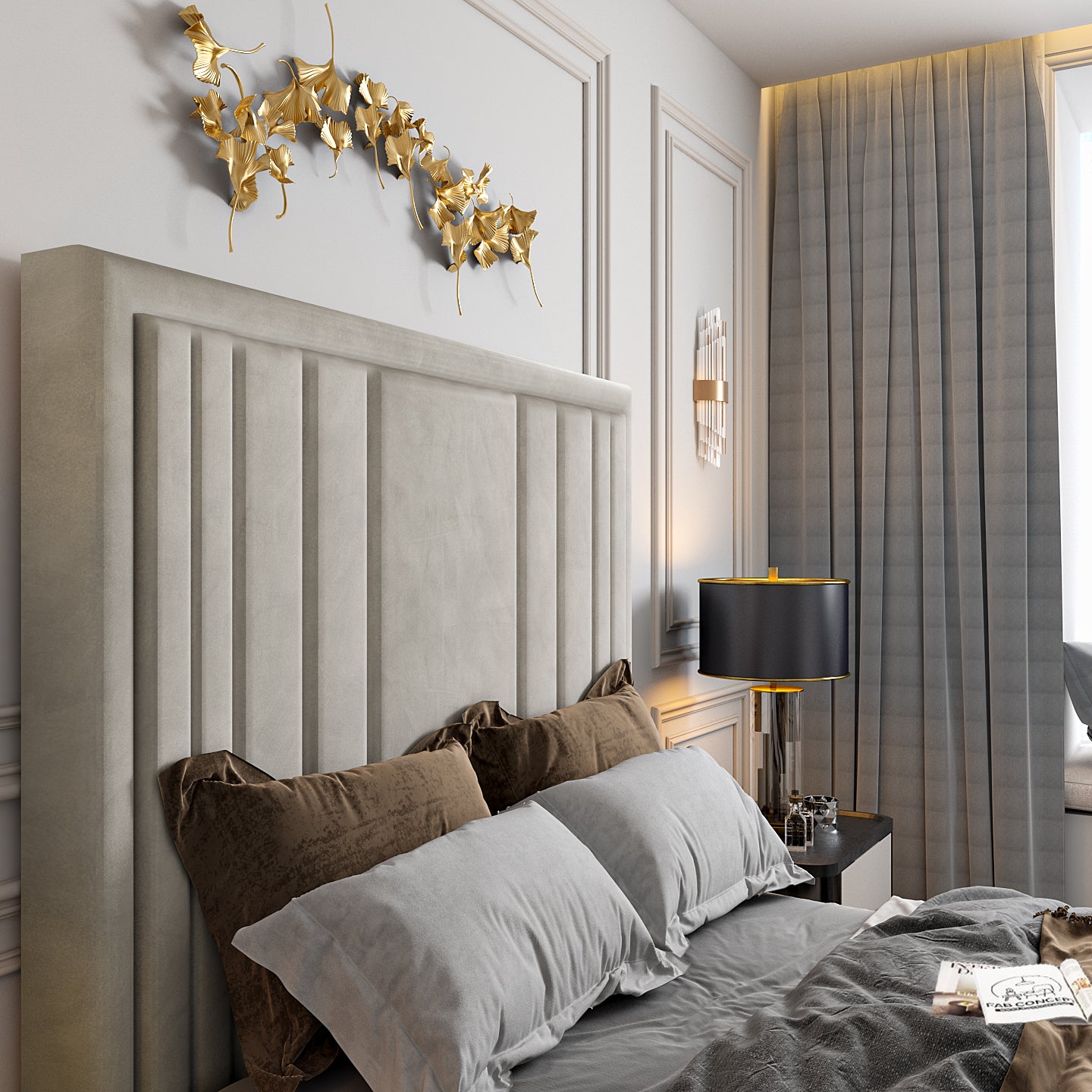 Hampton Upholstered Soft Velvet Tv Bespoke Bed Frame