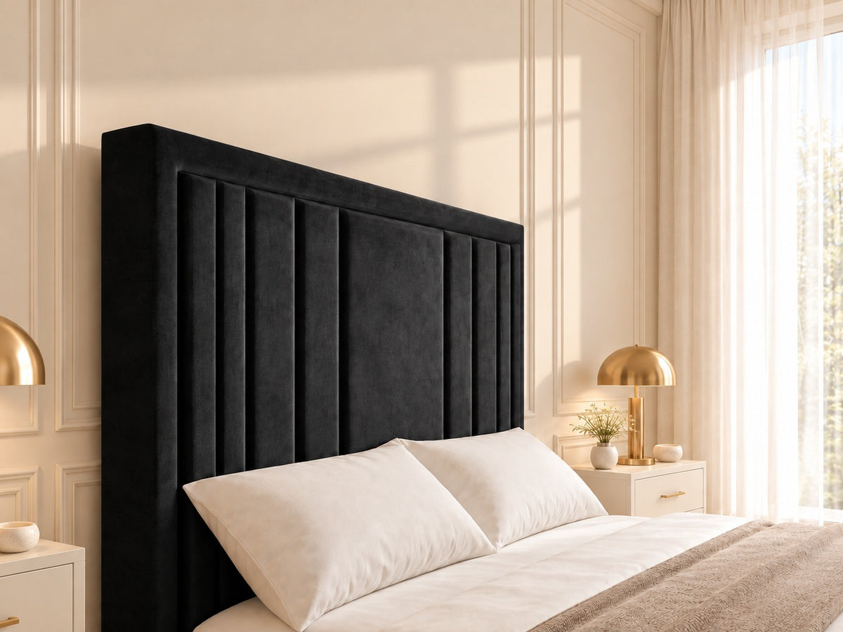 Hampton Upholstered Soft Velvet Tv Bespoke Bed Frame