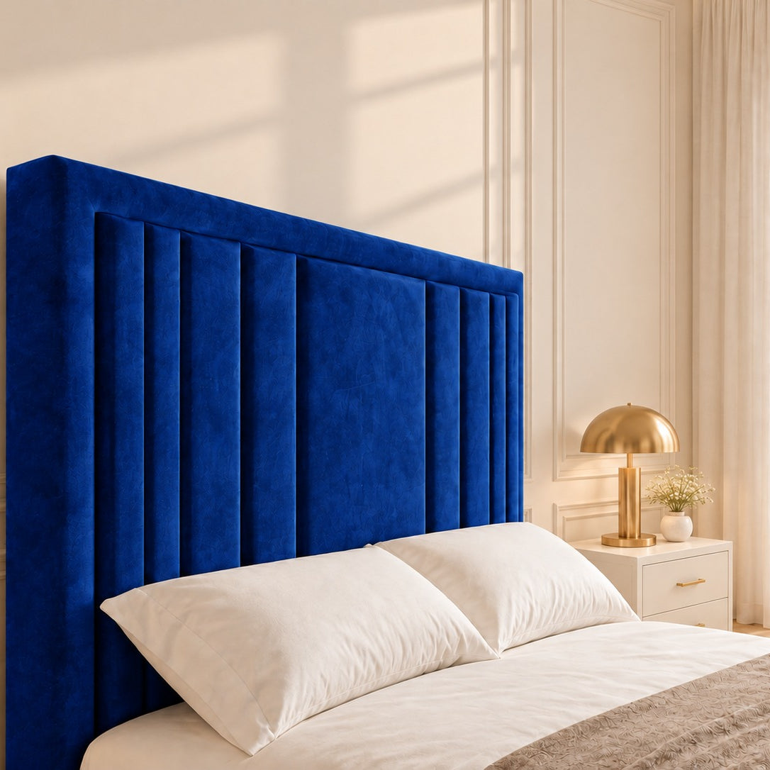 Hampton Upholstered Soft Velvet Tv Bespoke Bed Frame