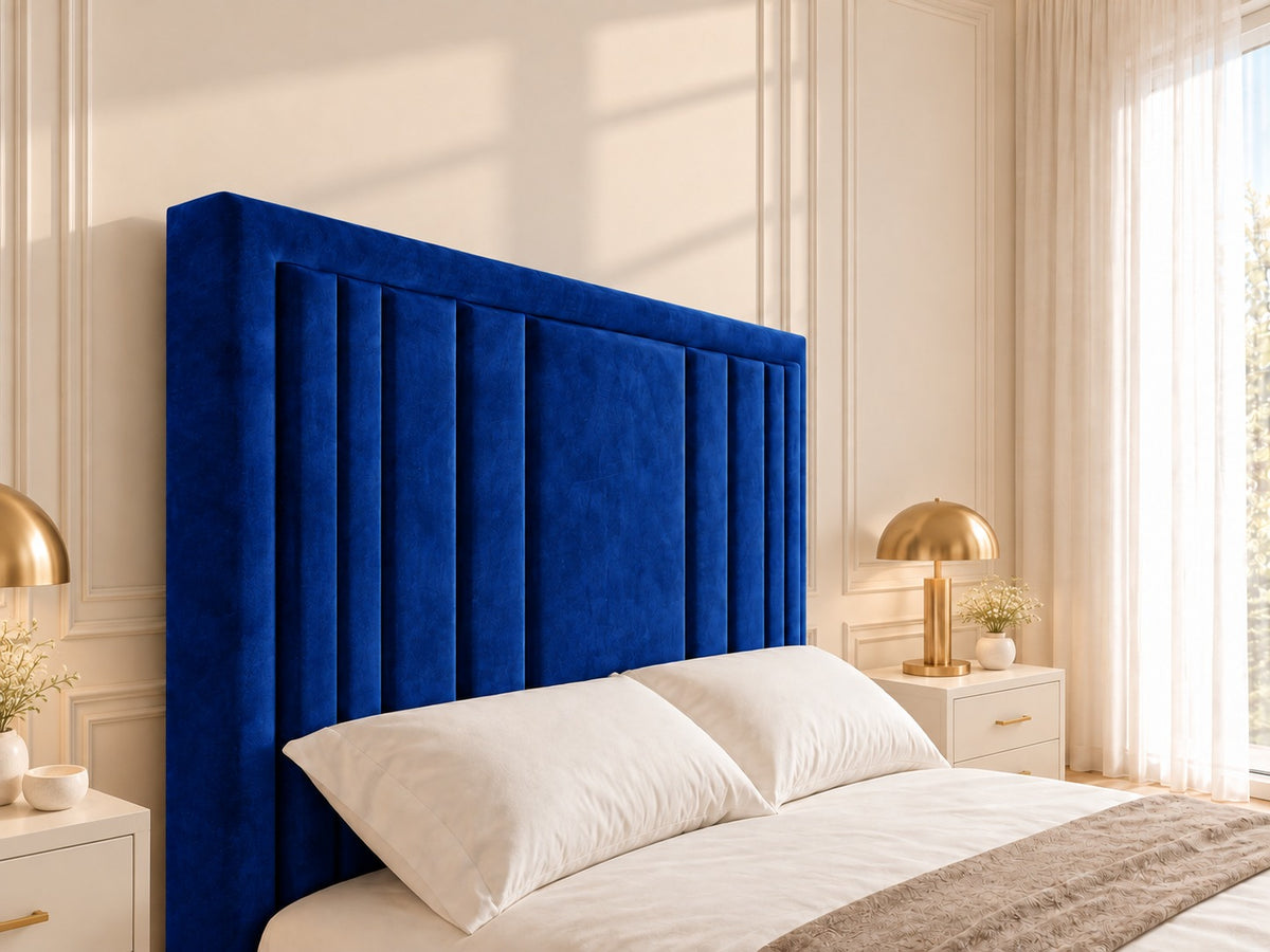 Hampton Upholstered Soft Velvet Tv Bespoke Bed Frame