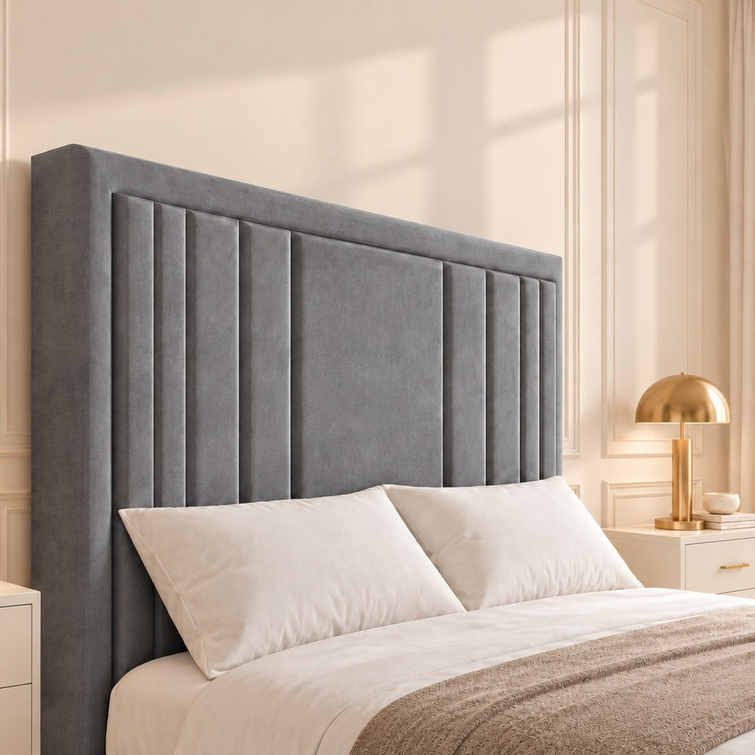 Hampton Upholstered Soft Velvet Tv Bespoke Bed Frame