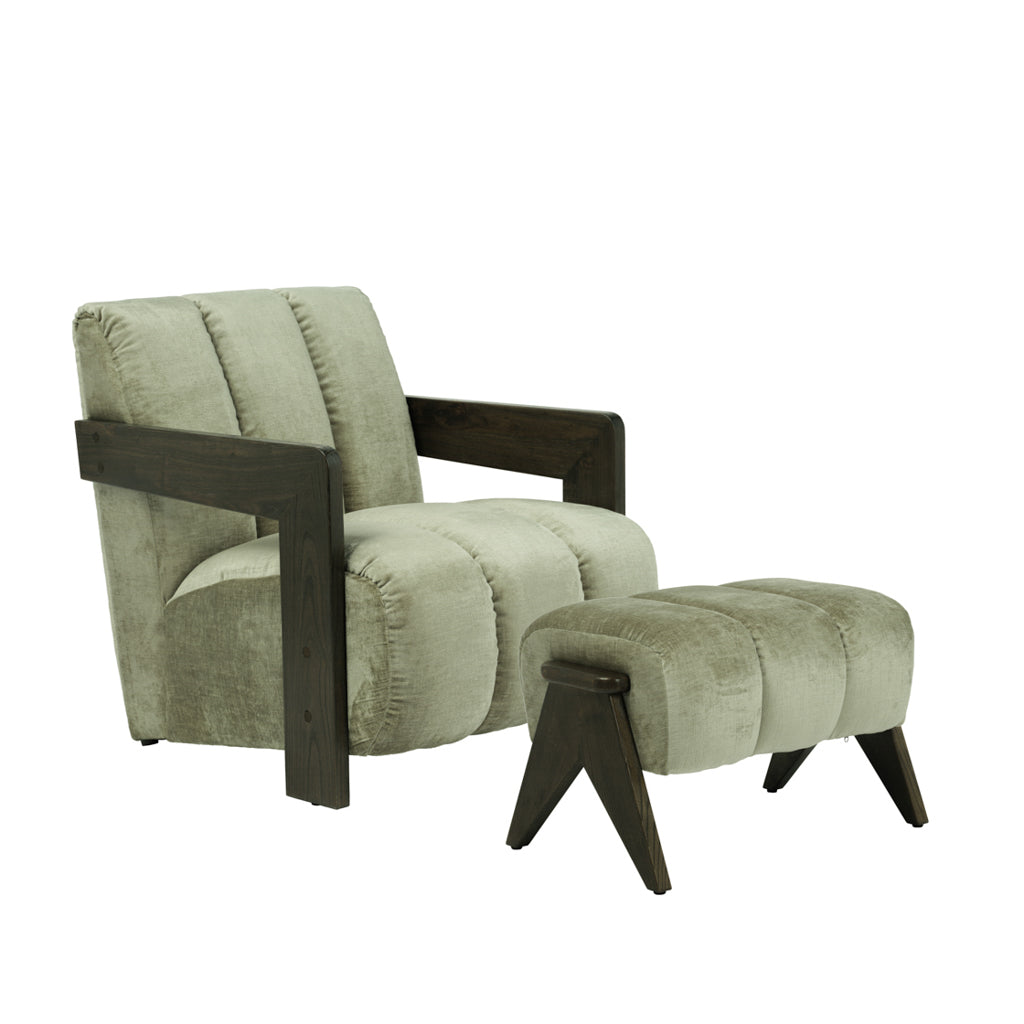 Hudson Dusty Sage Chair – Elegant Upholstered Dining & Accent Chair