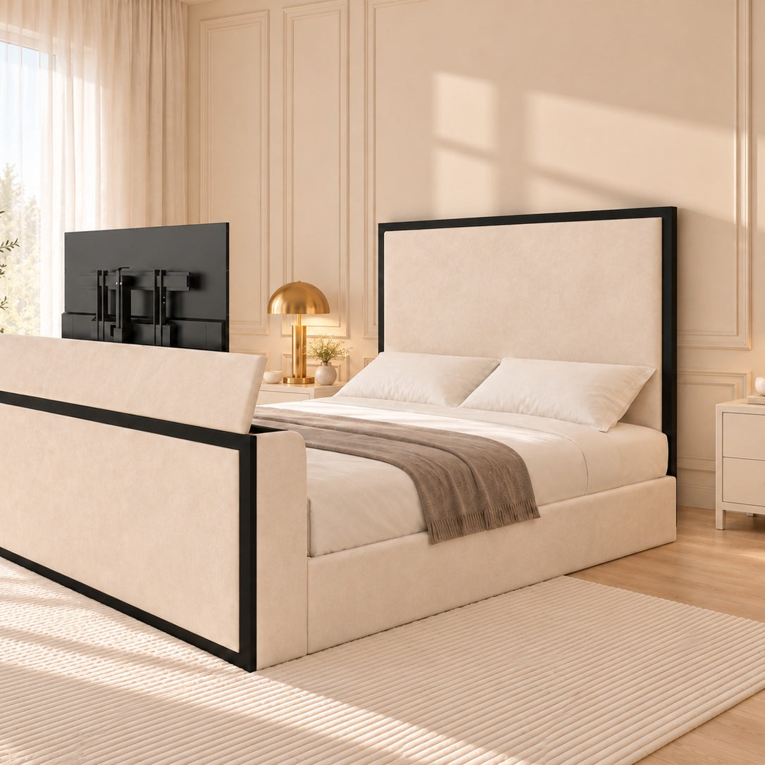 Ivy Metal TV Bed