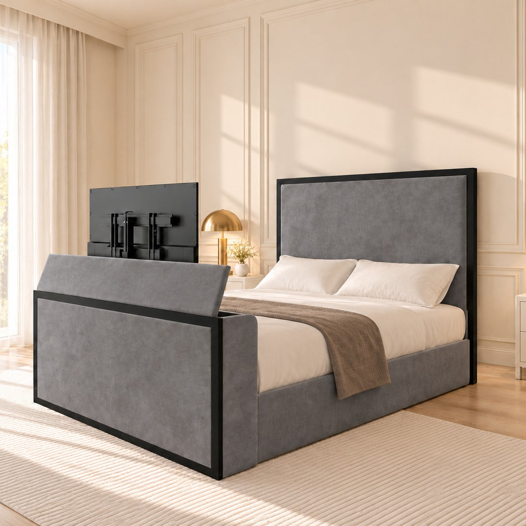 Ivy Metal TV Bed