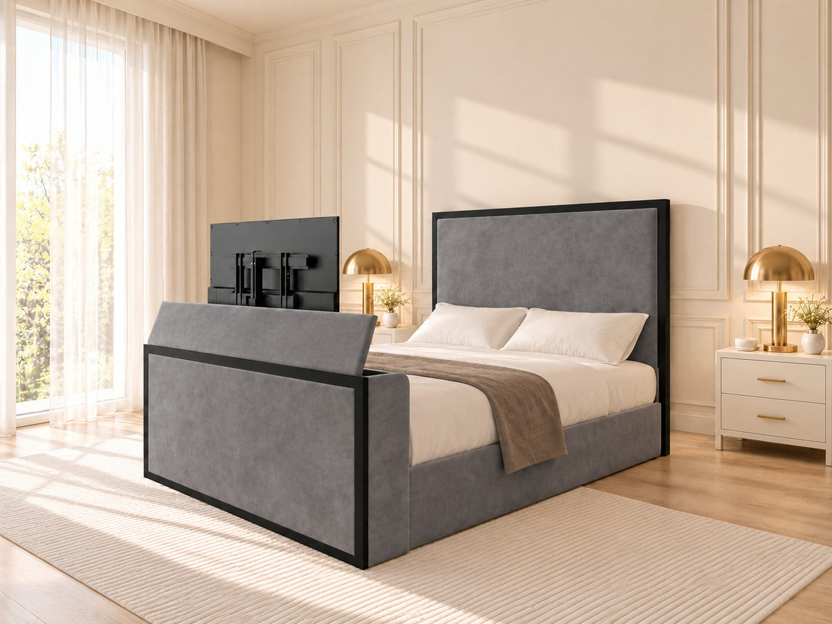 Ivy Metal TV Bed