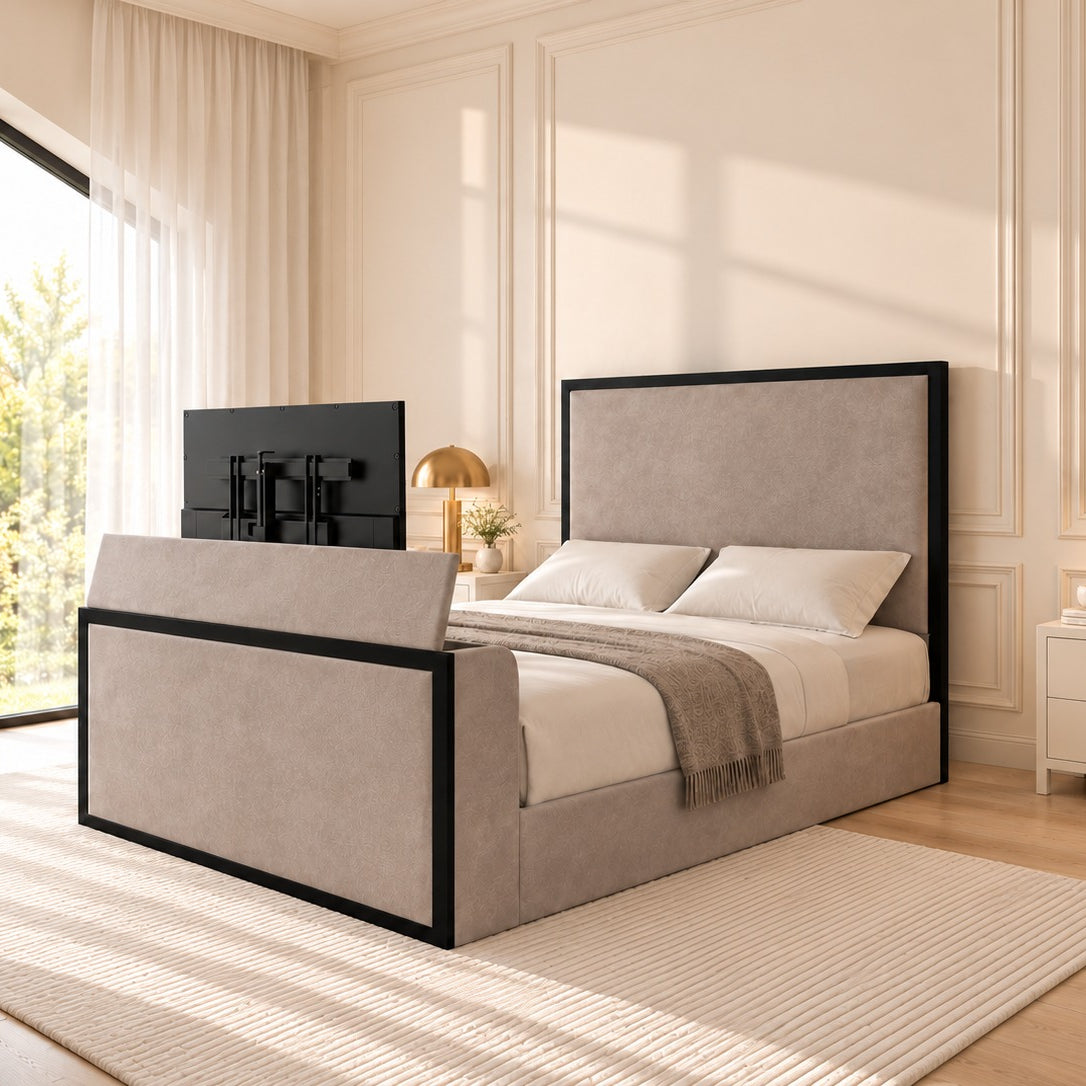 Ivy Metal TV Bed