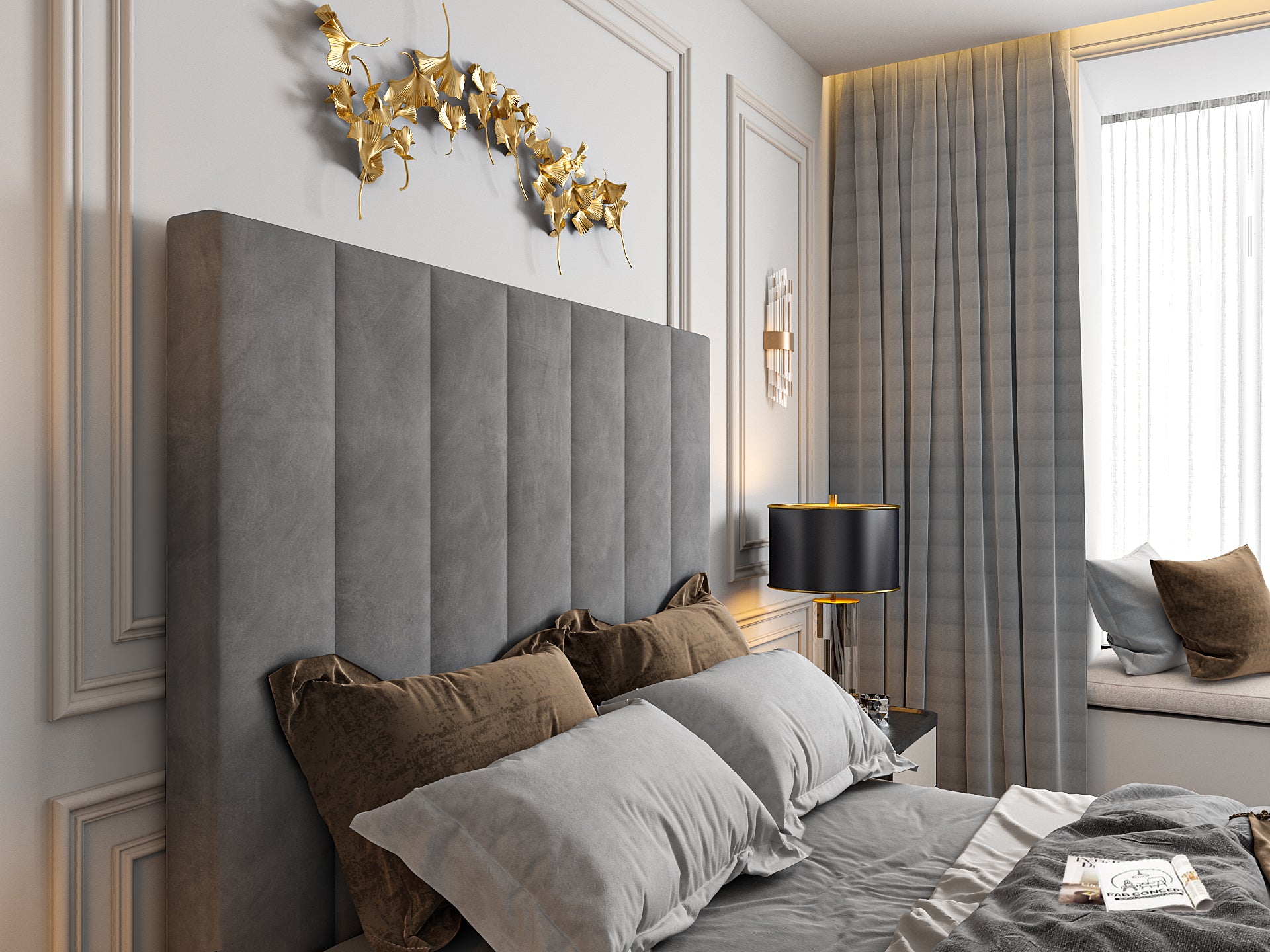 Jameson Upholstered Soft Velvet Line Tv Bespoke Bed Frame