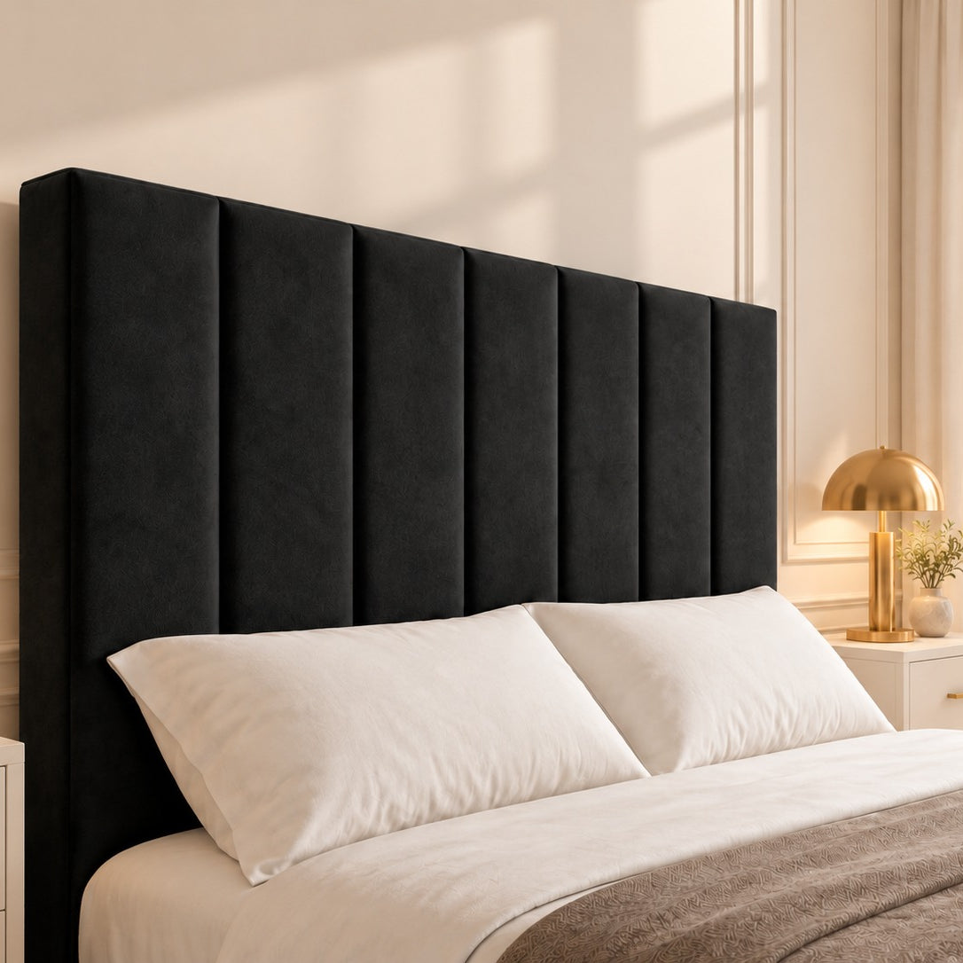 Jameson Upholstered Soft Velvet Line Tv Bespoke Bed Frame