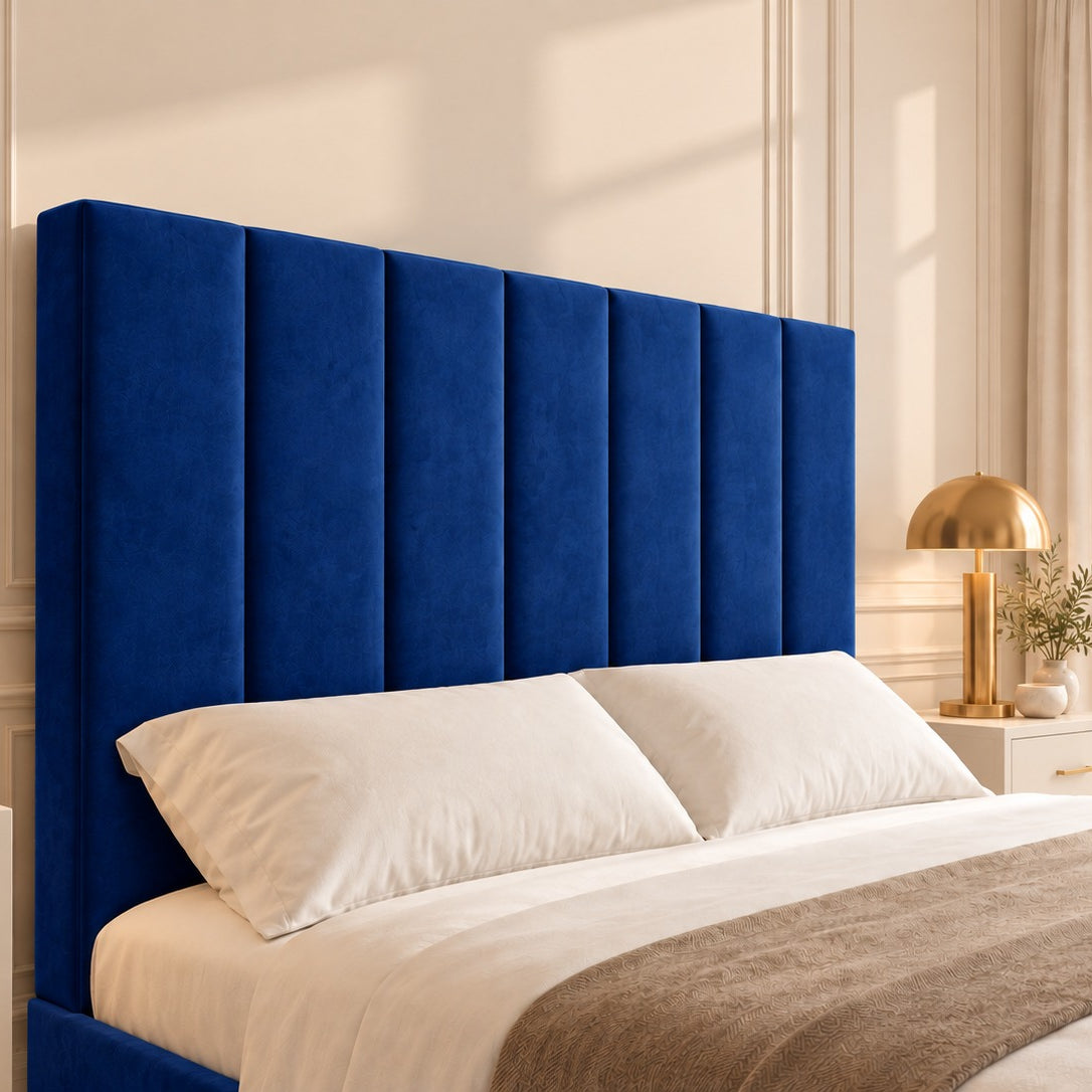 Jameson Upholstered Soft Velvet Line Tv Bespoke Bed Frame