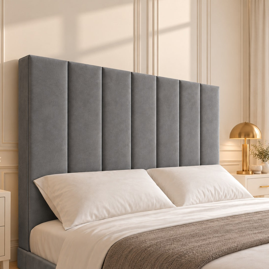Jameson Upholstered Soft Velvet Line Tv Bespoke Bed Frame