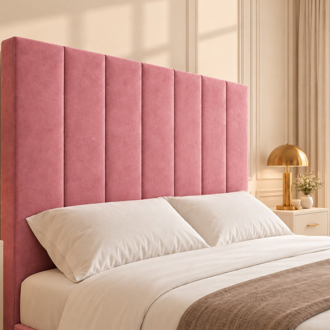 Jameson Upholstered Soft Velvet Line Tv Bespoke Bed Frame
