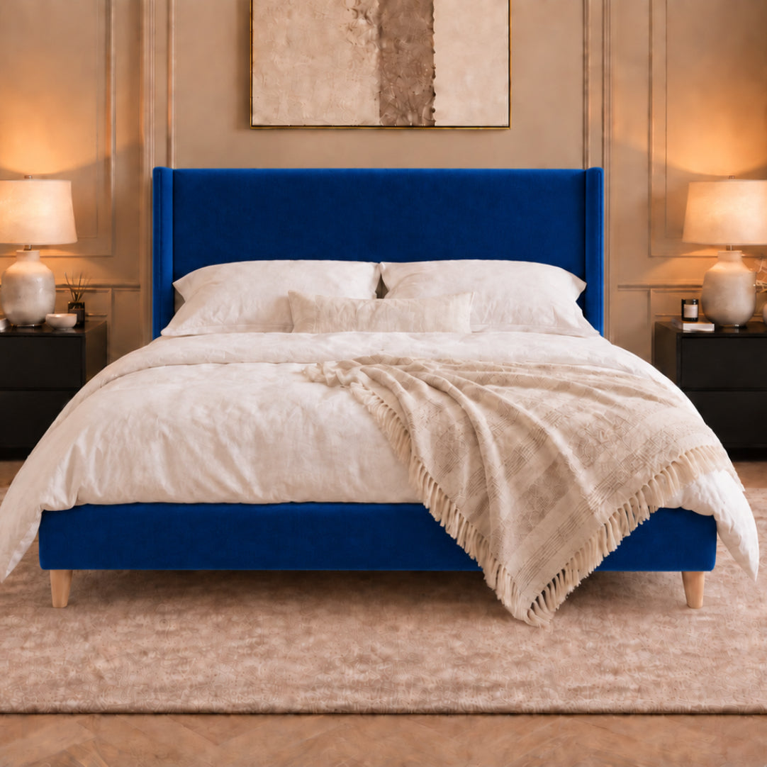 Juliette Boucle Upholstered Bed Frame