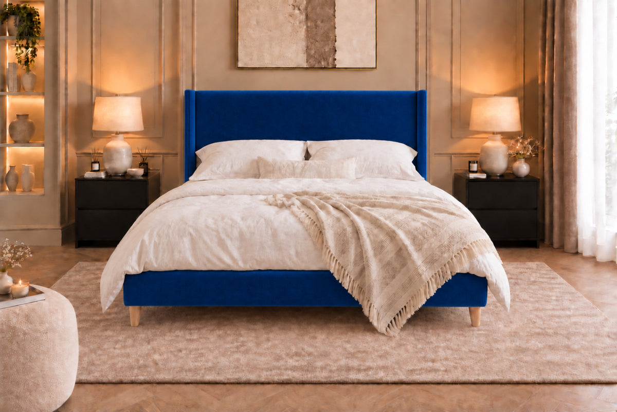 Juliette Boucle Upholstered Bed Frame