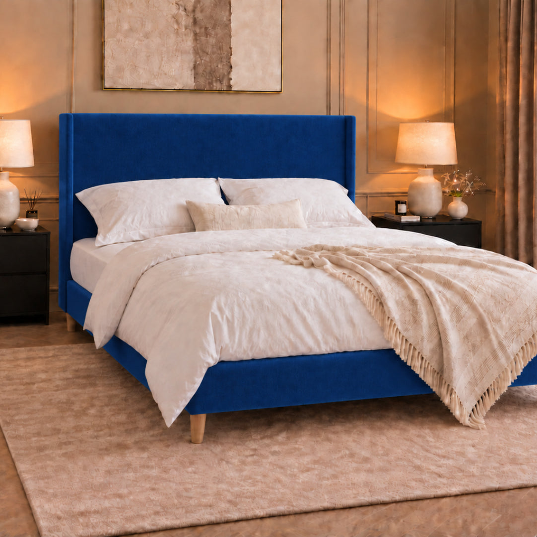 Juliette Boucle Upholstered Bed Frame