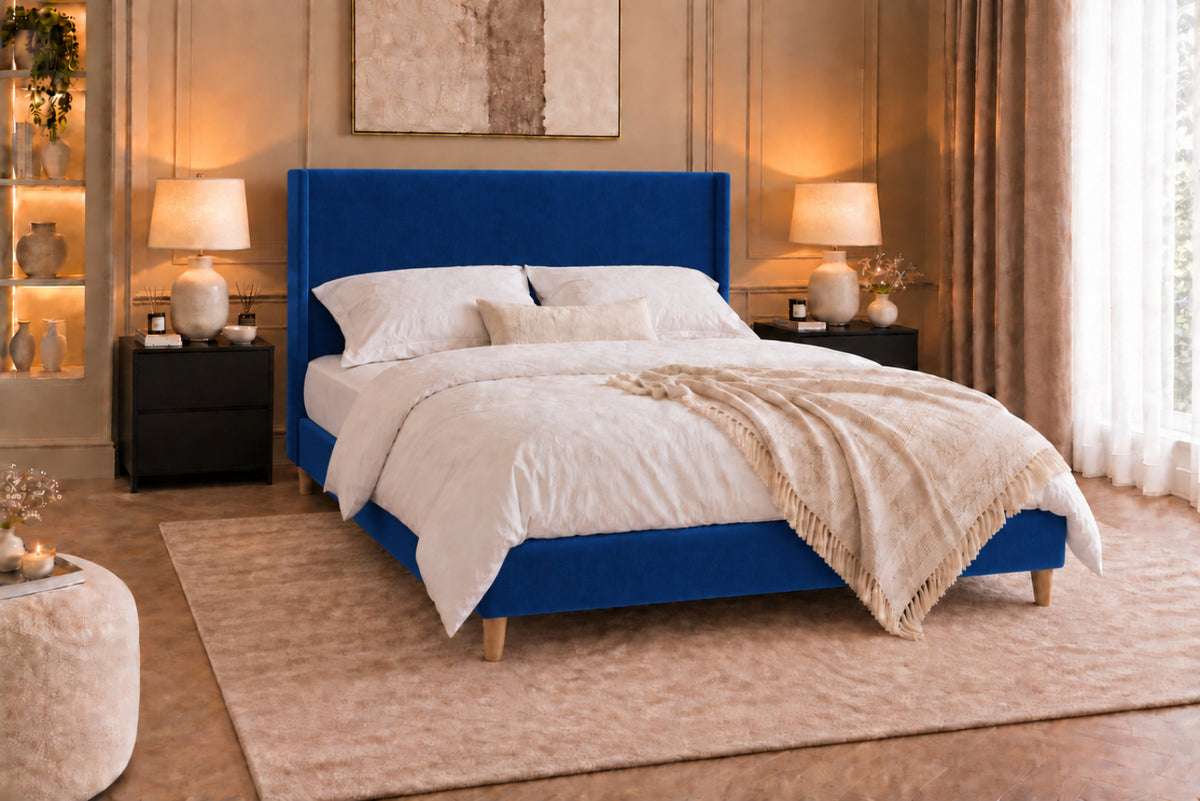 Juliette Boucle Upholstered Bed Frame