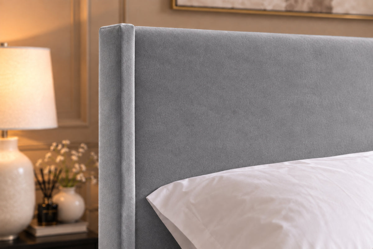 Juliette Boucle Upholstered Bed Frame