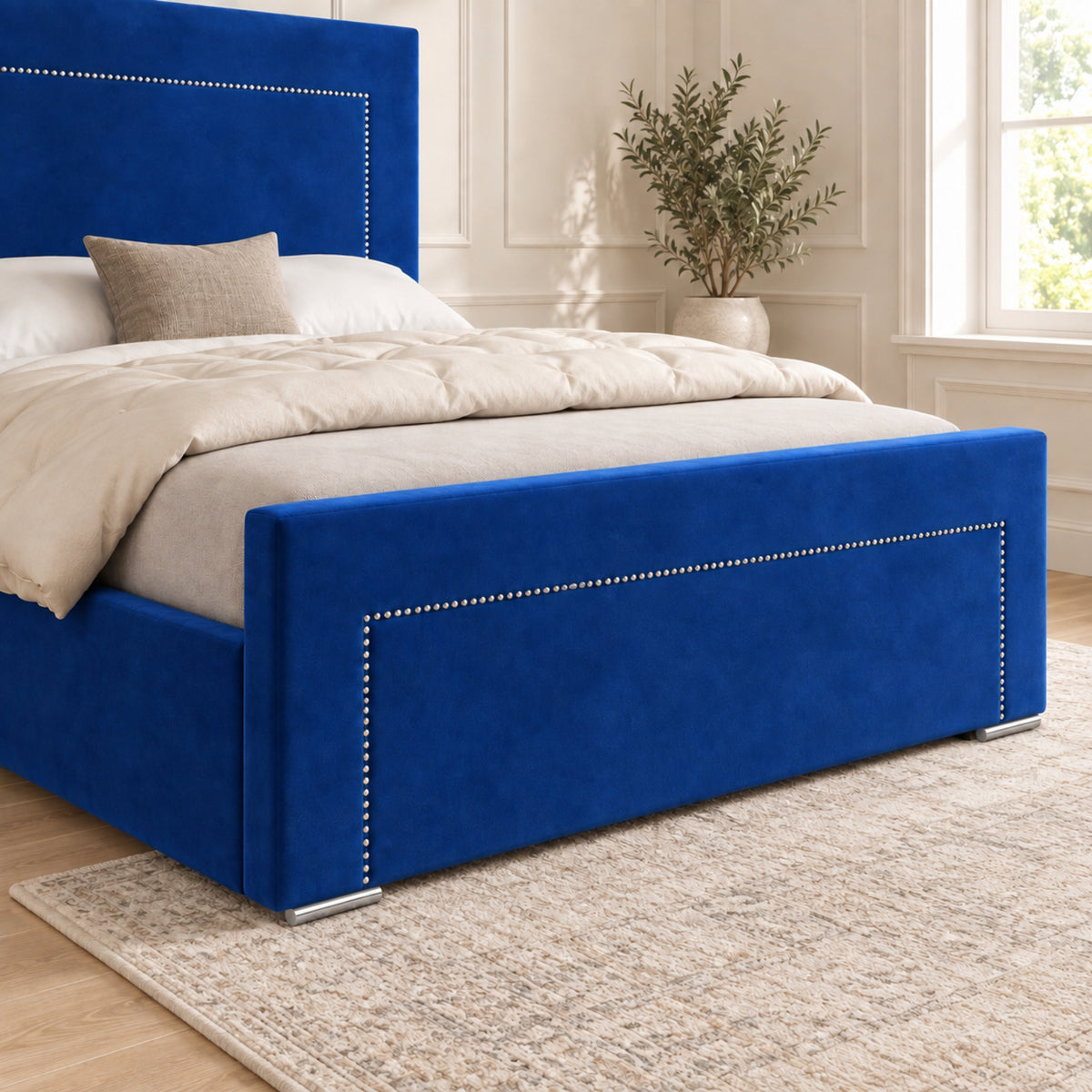 Lucca Upholstered Soft Velvet Bed Frame
