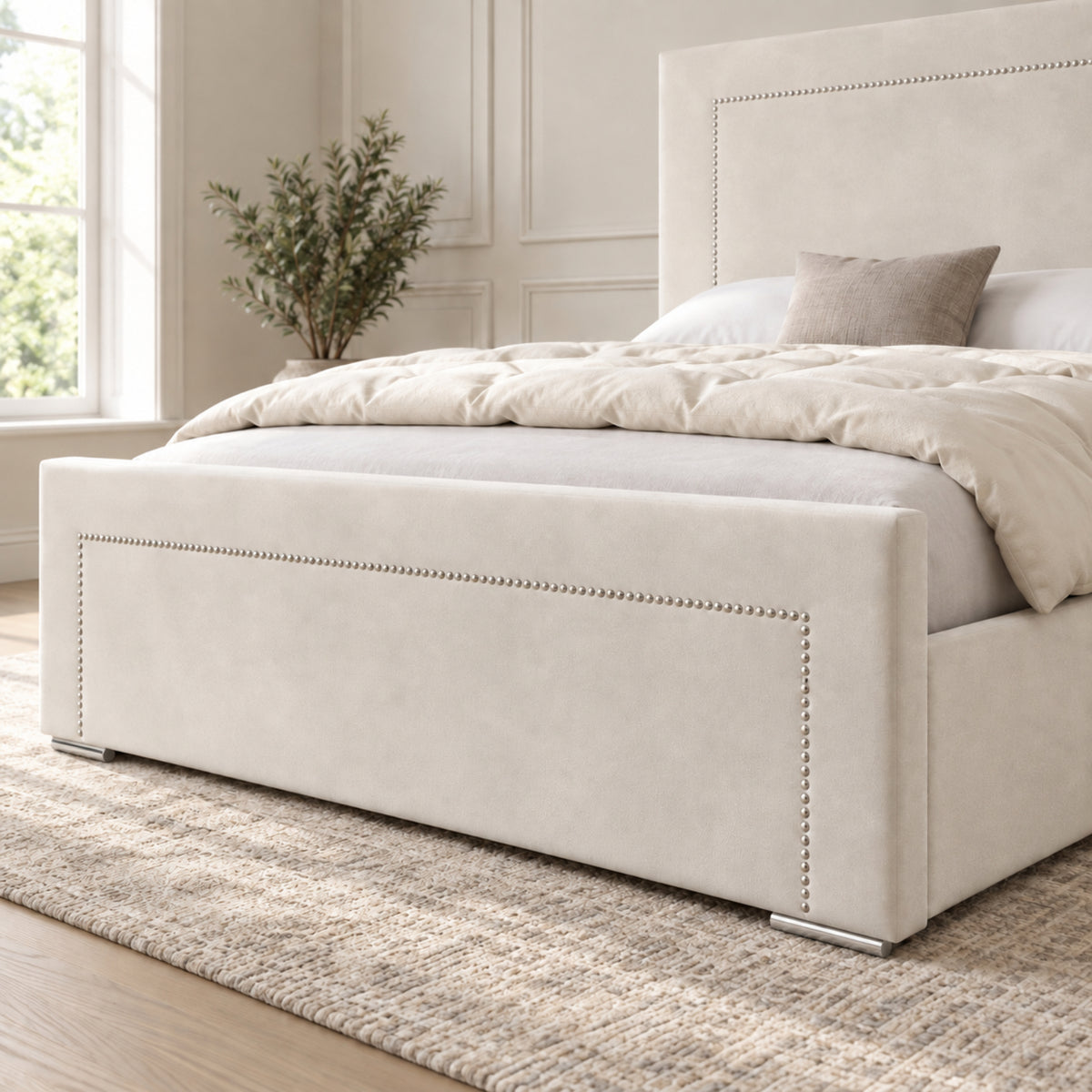 Lucca Upholstered Soft Velvet Bed Frame
