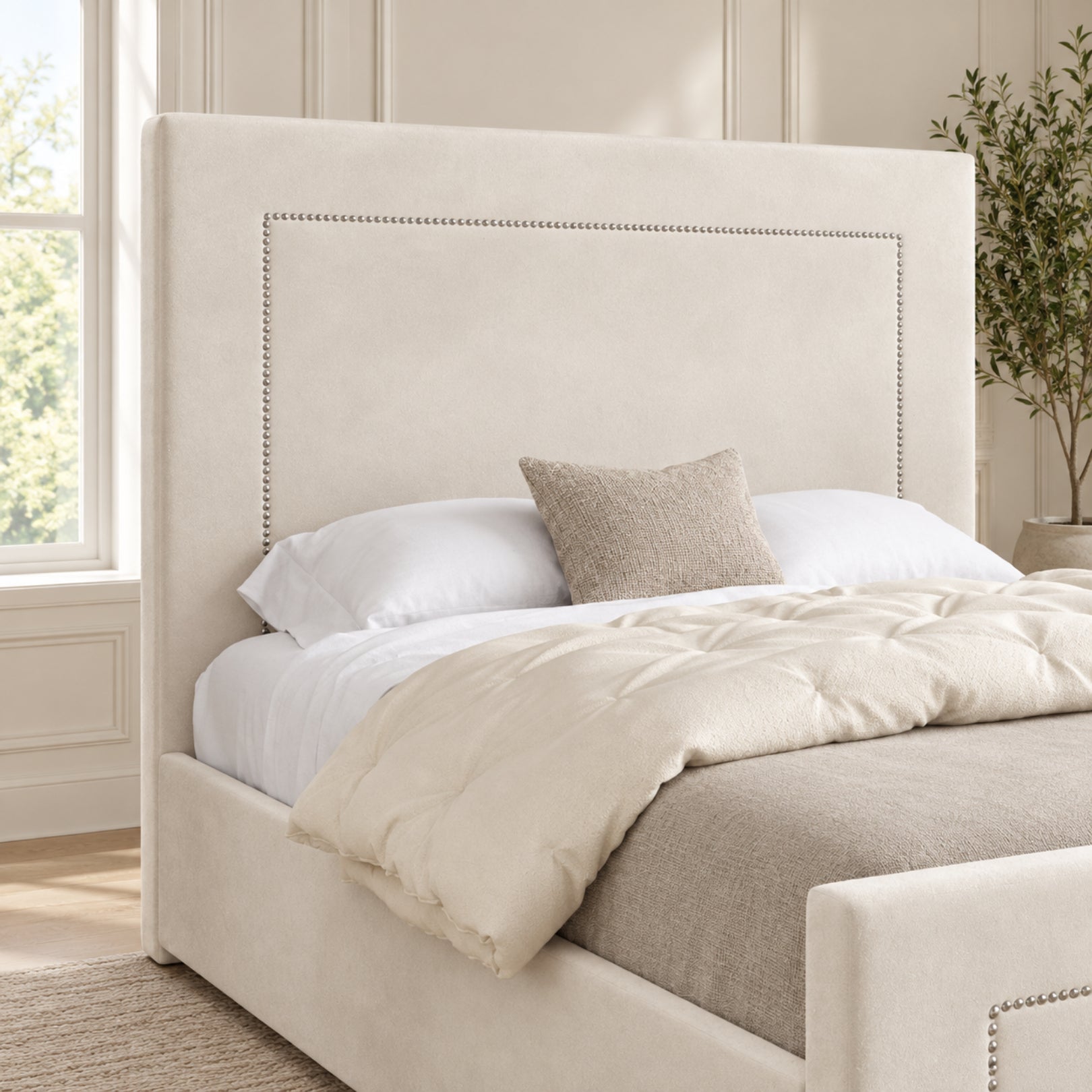 Lucca Upholstered Soft Velvet Bed Frame