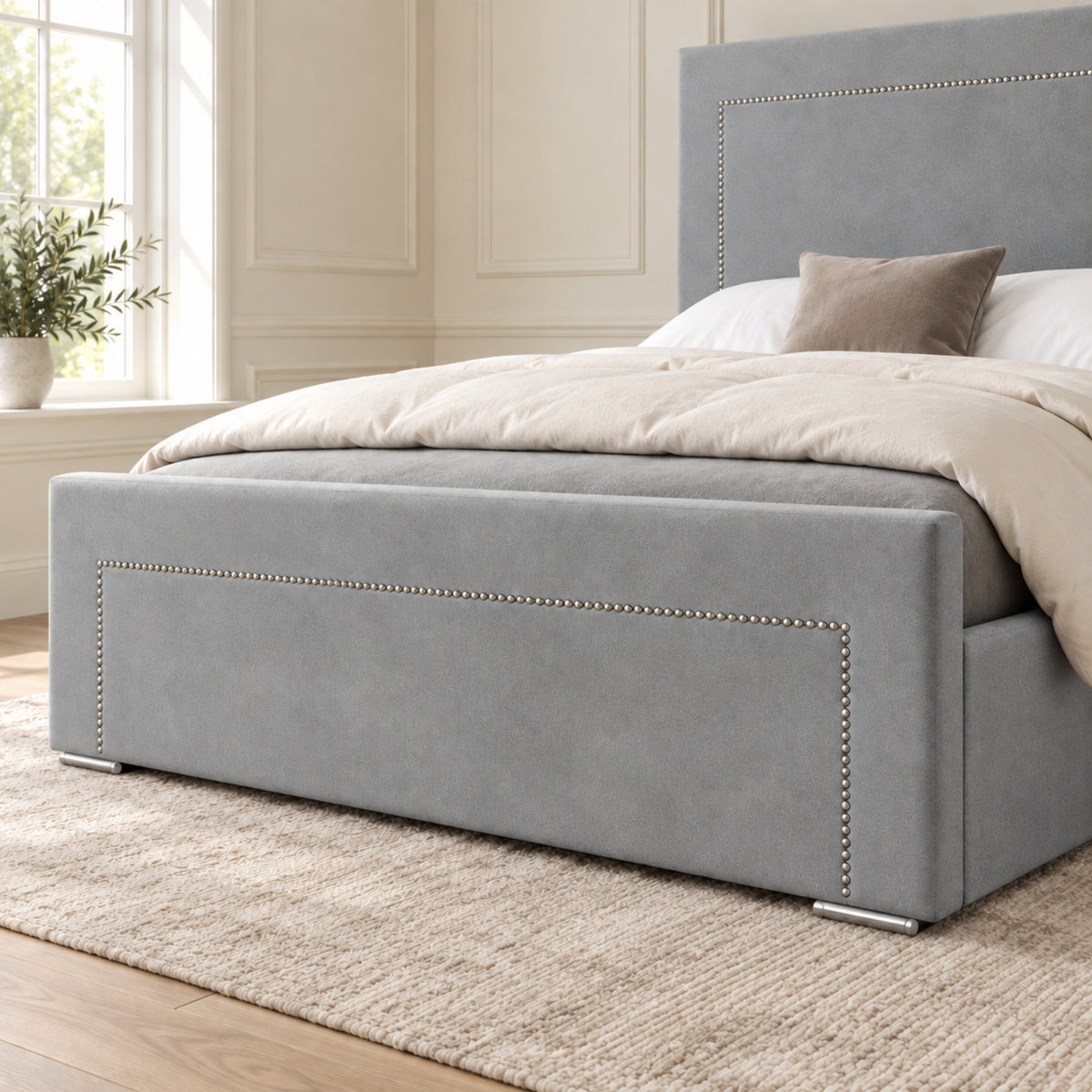 Lucca Upholstered Soft Velvet Bed Frame