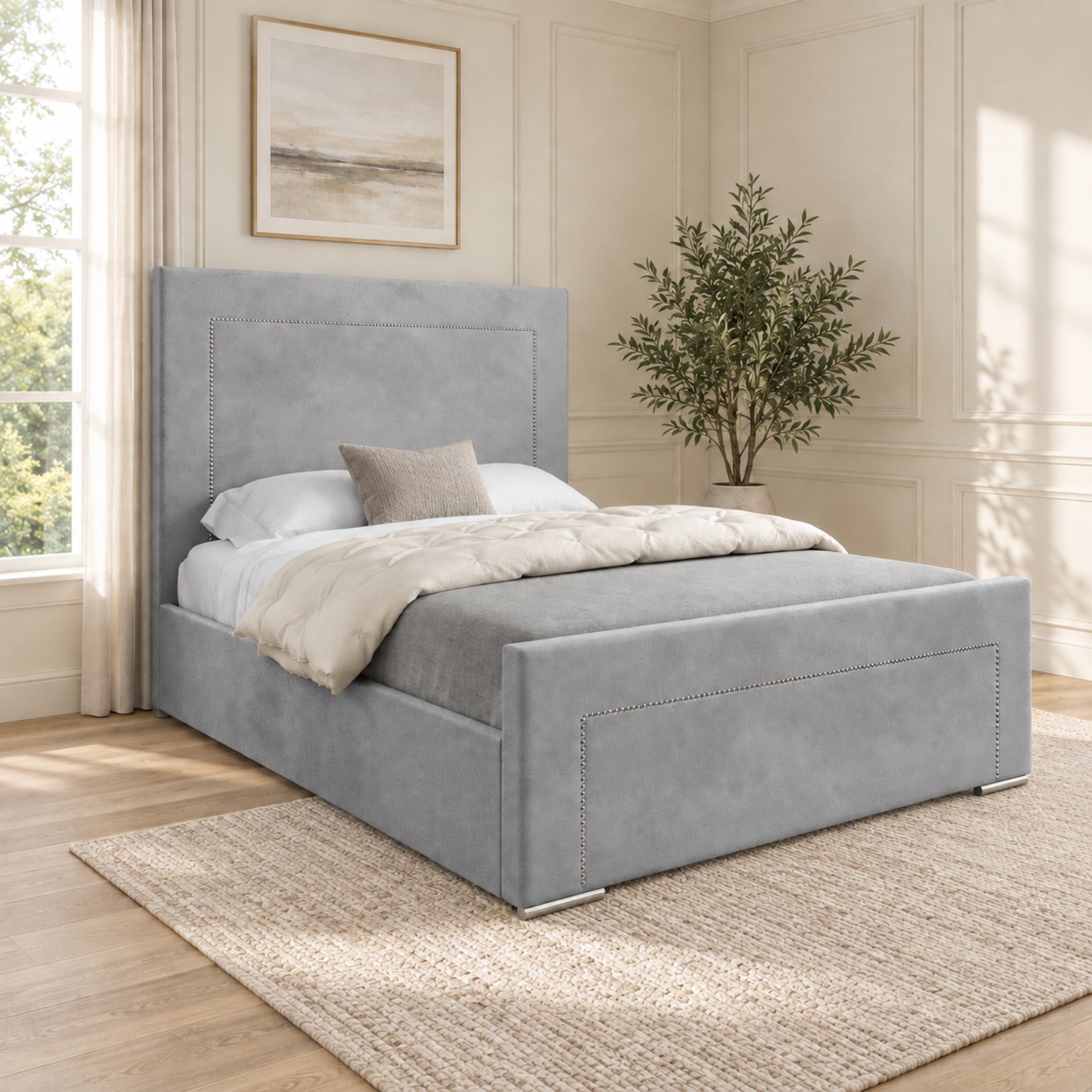 Lucca Upholstered Soft Velvet Bed Frame