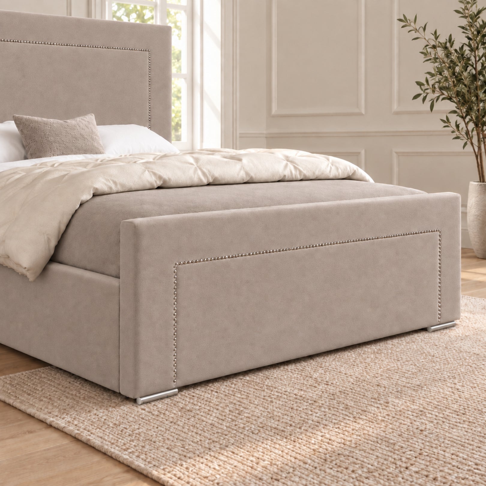 Lucca Upholstered Soft Velvet Bed Frame