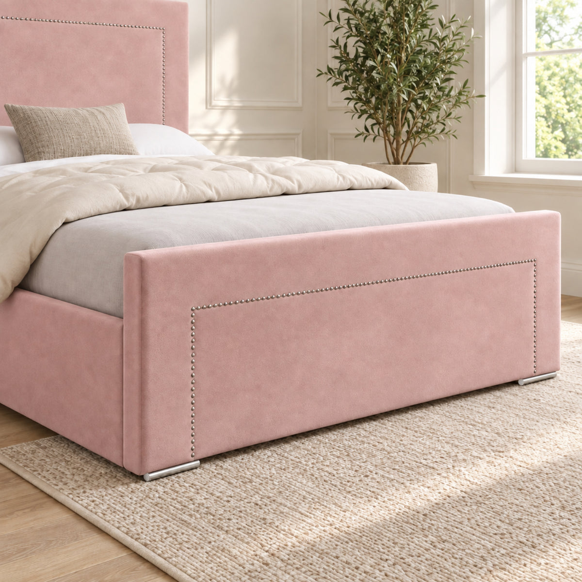 Lucca Upholstered Soft Velvet Bed Frame