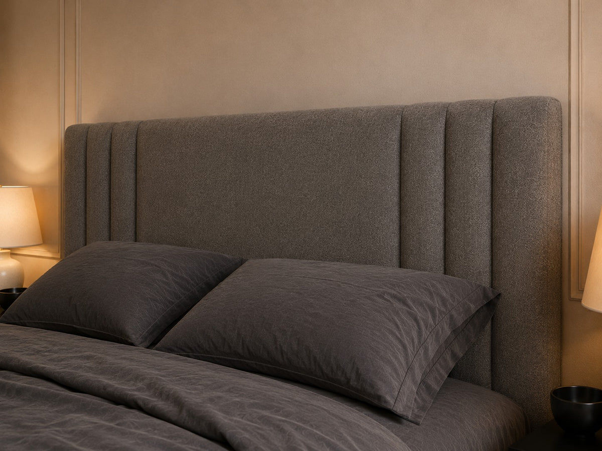 Mantova Side Channel Headboard Upholstered Bed Frame