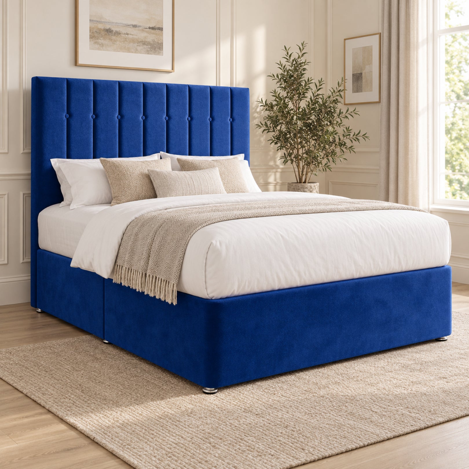 Marcelo Upholstered Soft Velvet Bed Frame