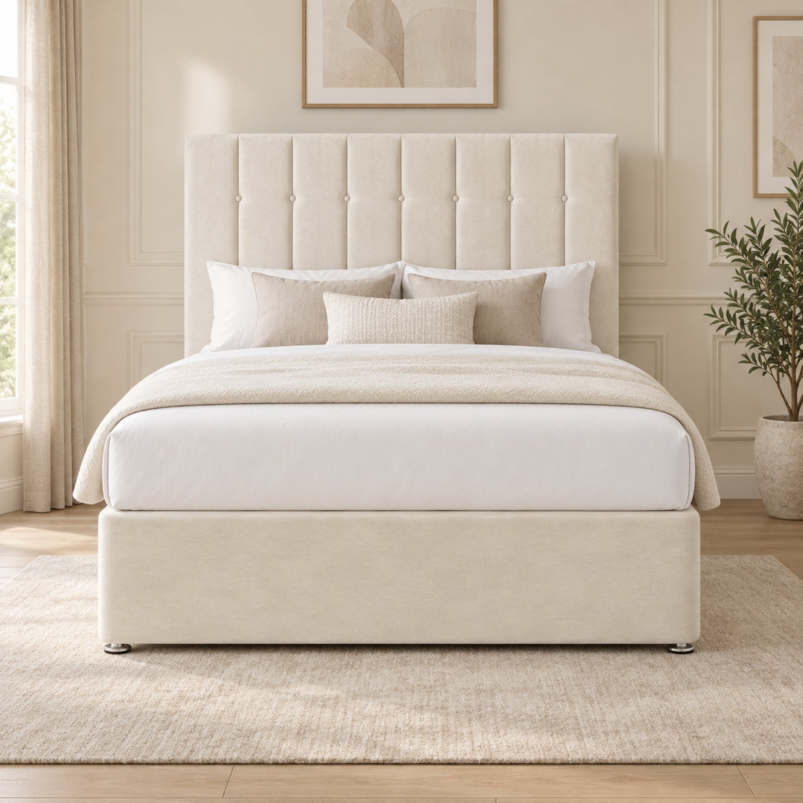 Marcelo Upholstered Soft Velvet Bed Frame