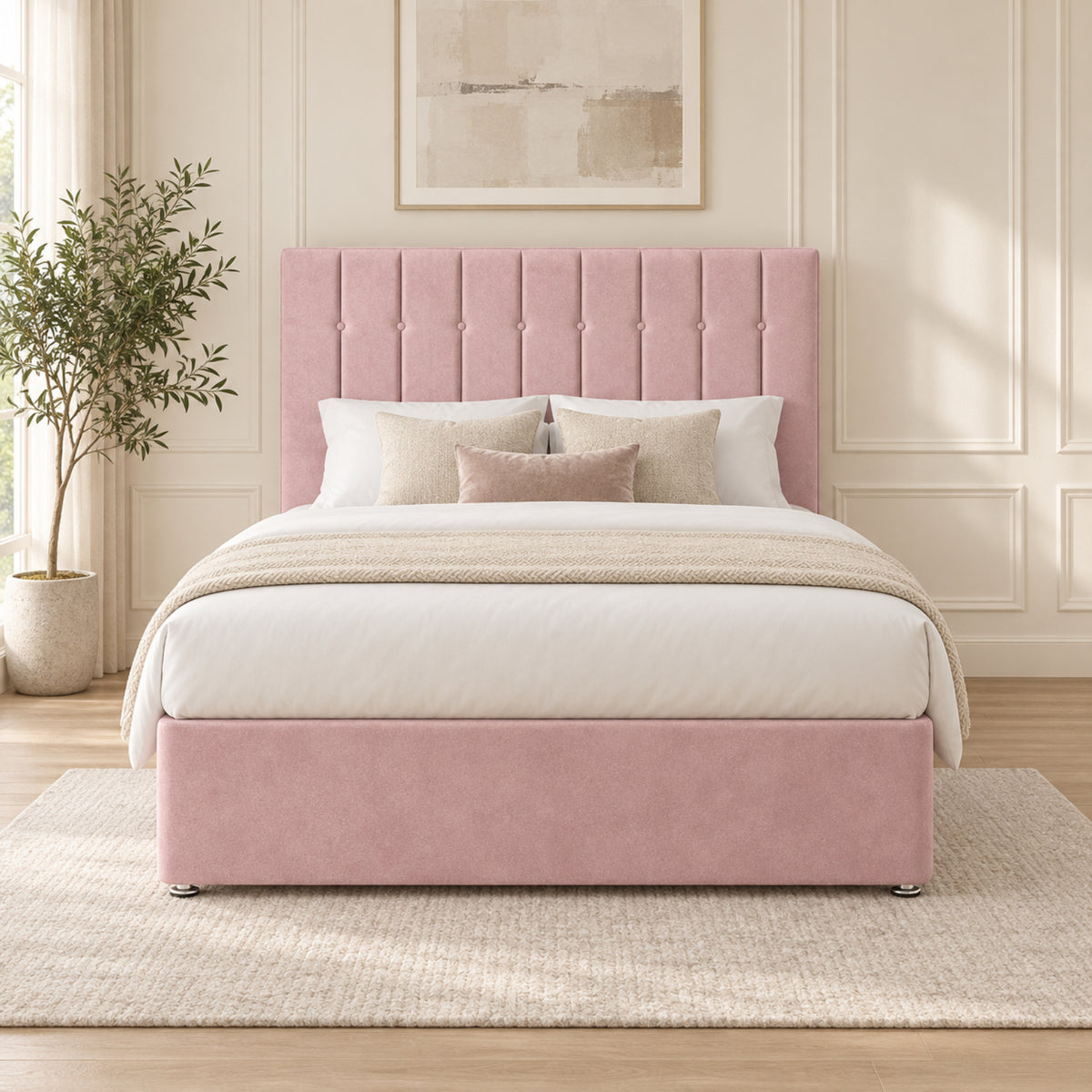 Marcelo Upholstered Soft Velvet Bed Frame