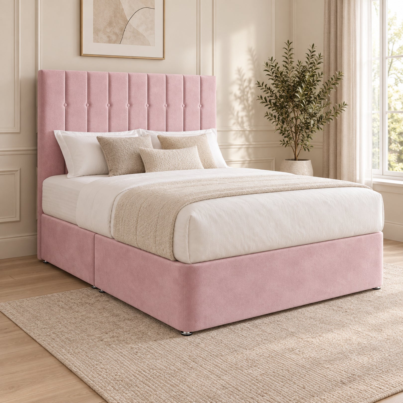 Marcelo Upholstered Soft Velvet Bed Frame