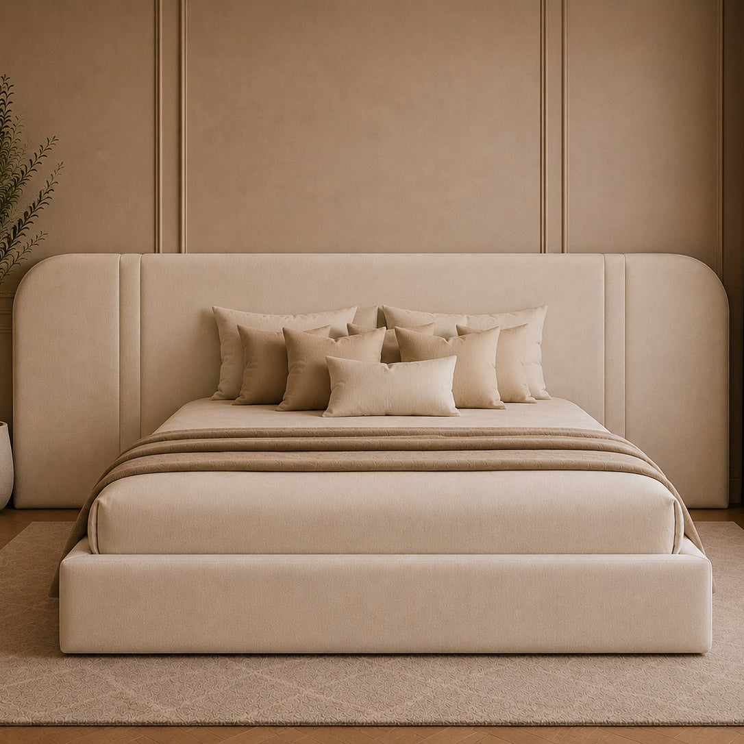 Matera Extended Wraparound Headboard Upholstered Bed Frame