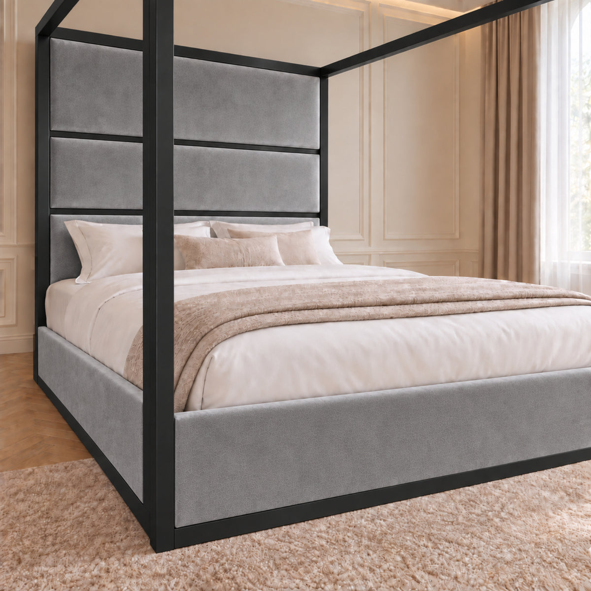 Modena Metal 4 Poster Bed Frame