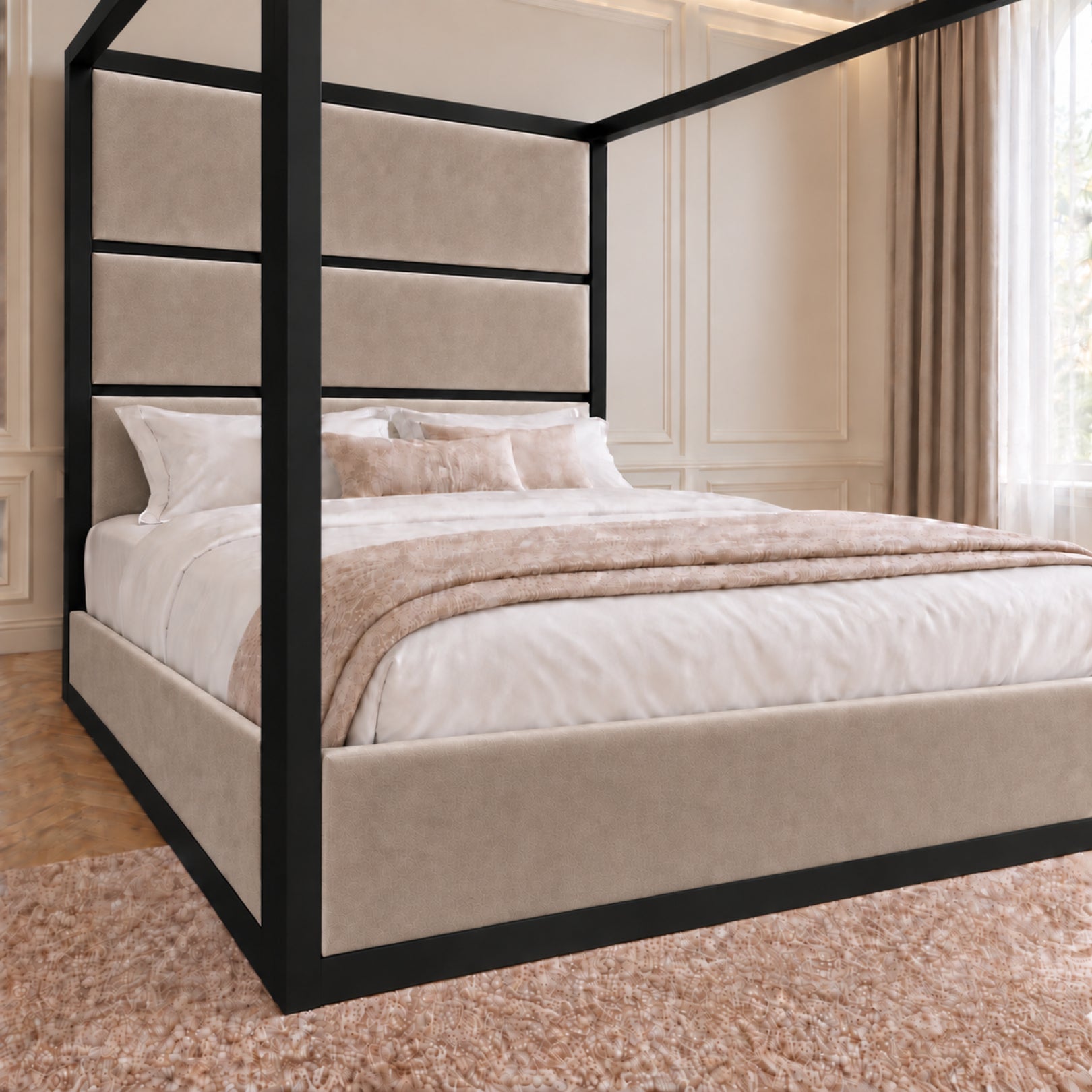 Modena Metal 4 Poster Bed Frame