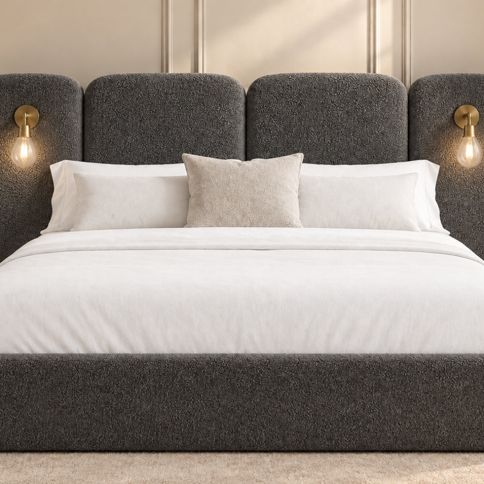 Molly Panelled Bed with Lights