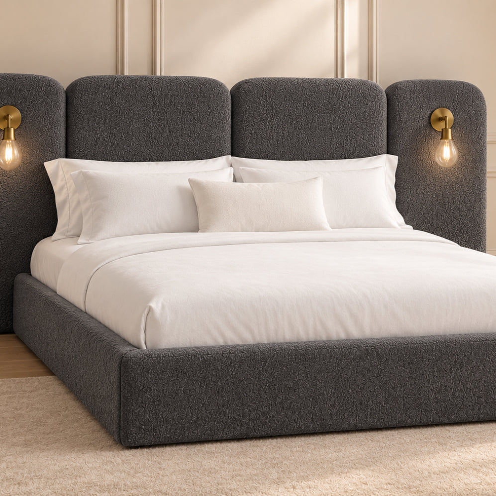 Molly Panelled Bed with Lights