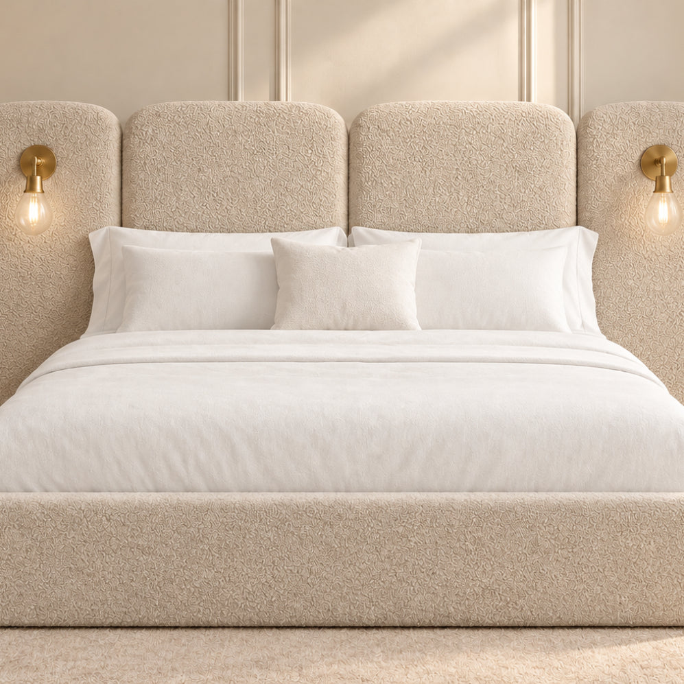 Molly Panelled Bed with Lights