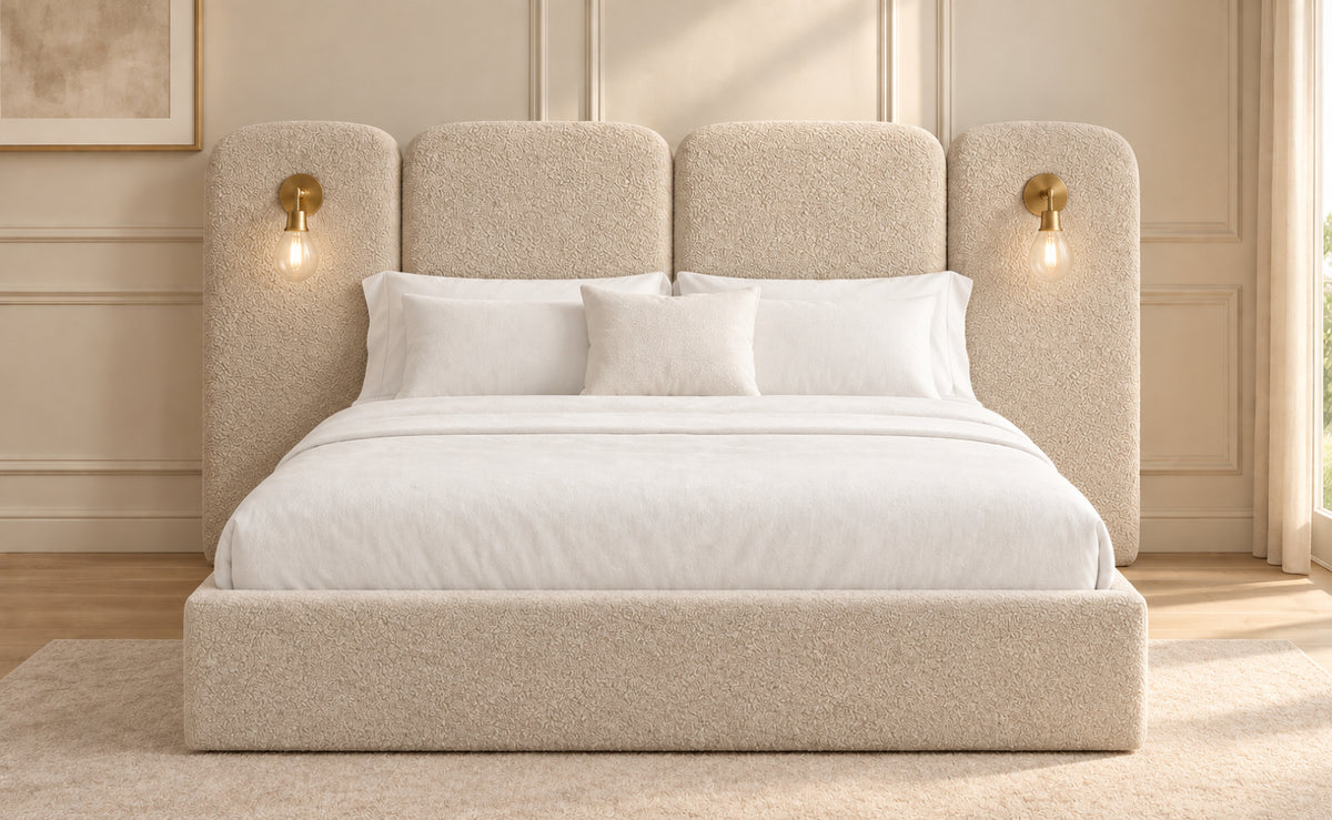 Molly Panelled Bed with Lights
